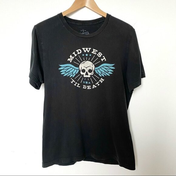Midwest ‘til Death skull T-shirt - Picture 1 of 6